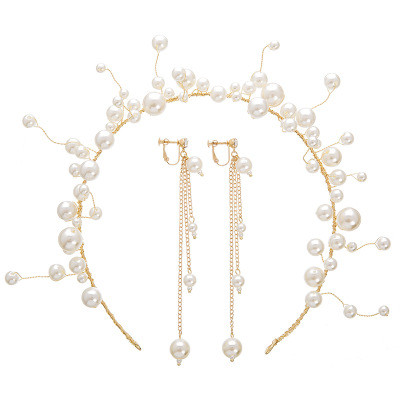 Handmade Pearl Bridal Hair Headband - Click Image to Close